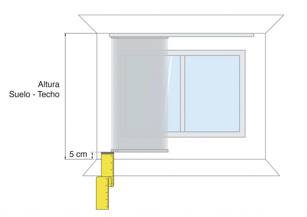 Consejos prácticos para tomar medidas de panel japonés 4 tomas de medidas panel japones 04